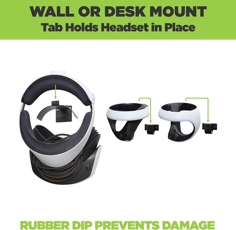 HIDEit Mounts Wall Mount for PSVR 2 - Bundle for PlayStation VR 2 and PSVR2 Sense Controllers - American Company - Not Compatible with Other VR Headsets - Image 4